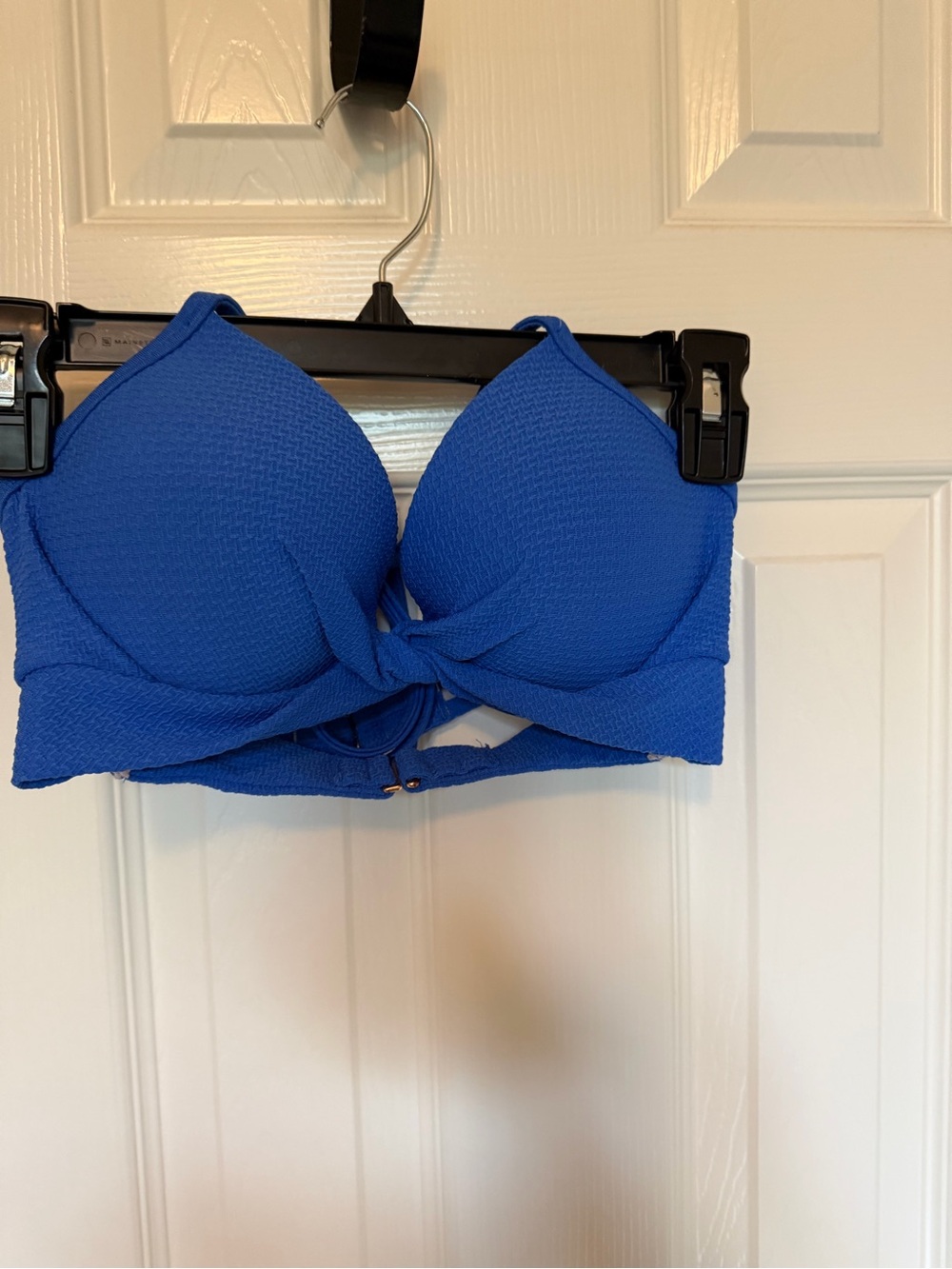 Shade & Shore Blue Banded Padded Bikini Top